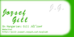 jozsef gill business card